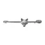 Equetech Traditional Fox Head Stock Pin in Silver